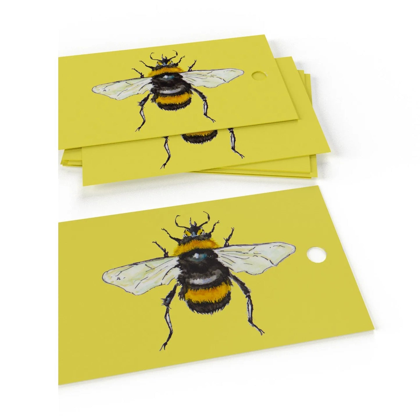 Wrapping Paper & Gift Tag - Yellow Bees by Sophie Botsford