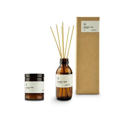Rosewood & Moss Reed Diffuser and candle gift set (5931004297374)