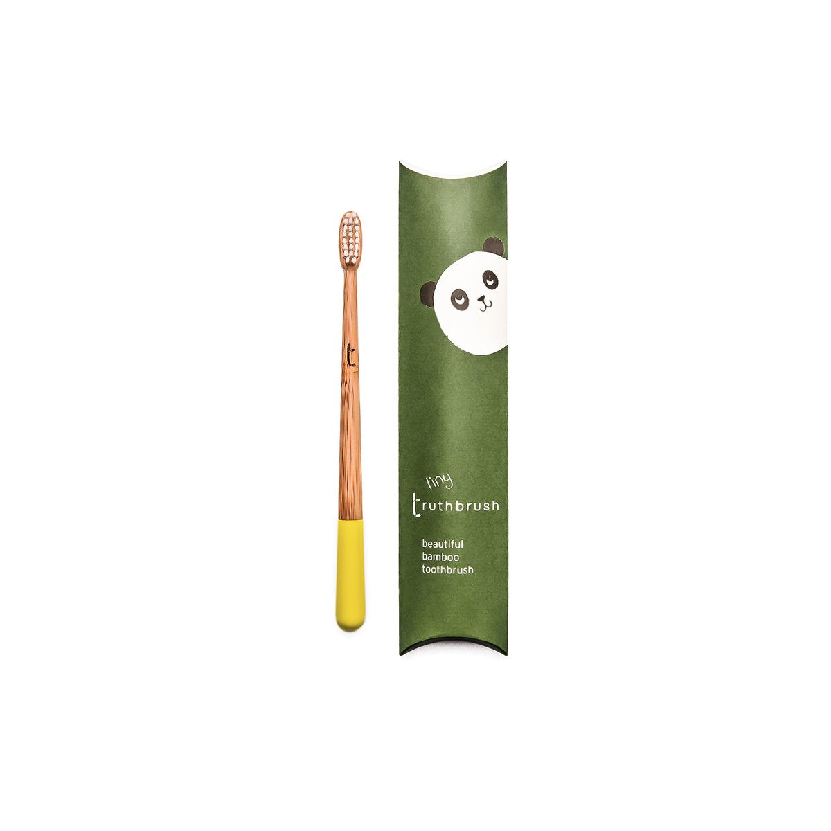 Truthbrush Eco Friendly Soft Plant Based Bristle Bamboo 'Tiny' Toothbrush (Child) - Sunshine Yellow (5978003767454)