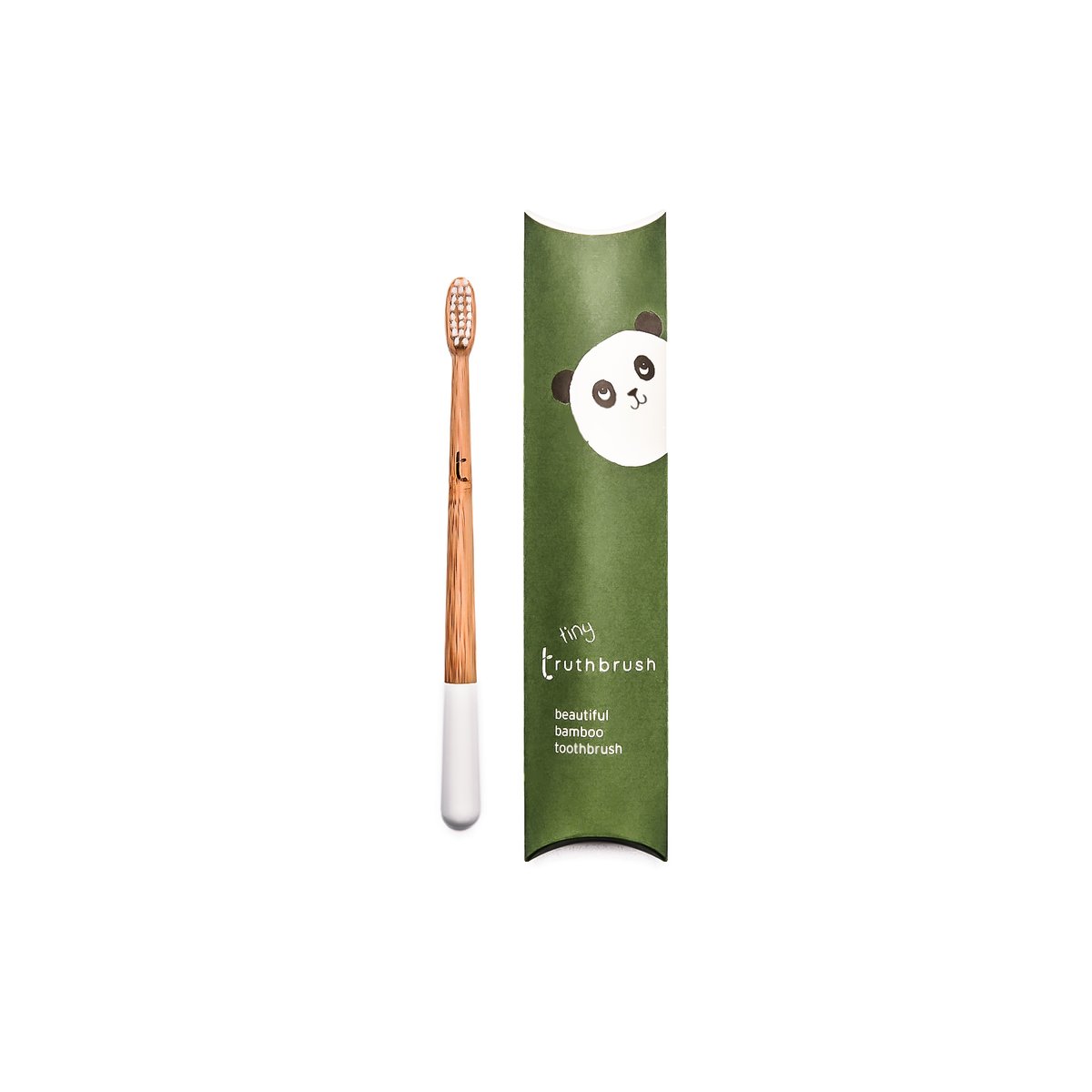 Truthbrush Eco Friendly Soft Plant Based Bristle Bamboo 'Tiny' Toothbrush (Child) - Cloud White (5977981943966)