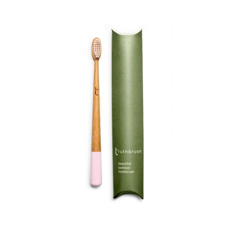 Truthbrush Eco Friendly Bamboo Toothbrush (Adult) - Petal Pink (5764193681566)